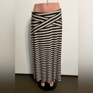 ECI New York striped maxi skirt
